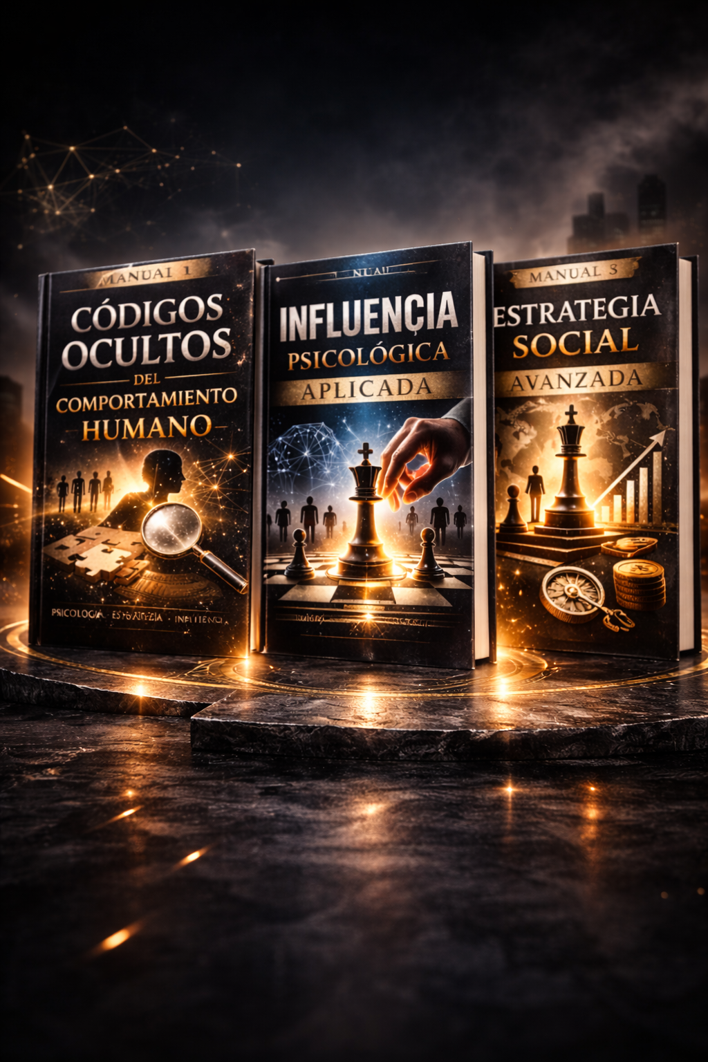 COMBO 3 CODIGOS OCULTOS + INFLUENCIA PSICOLOGICA APLICADA + ESTRATEGIA SOCIAL AVANZADA + BONUS